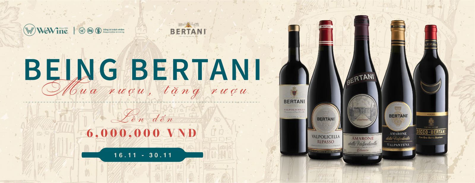 Ưu đãi rượu vang Amarone Bertani