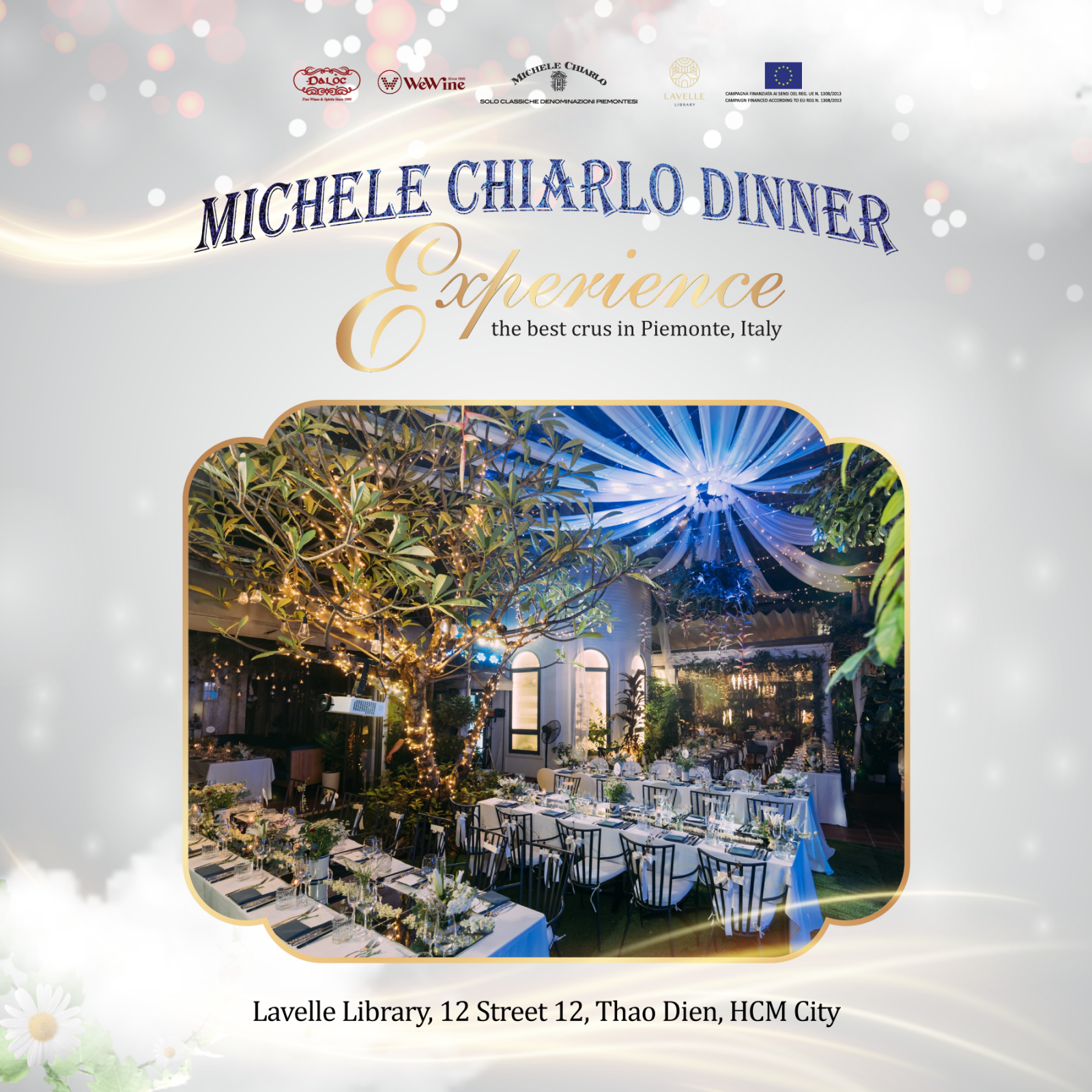 Thưởng thức Rượu vang Ý Michele Chiarlo trong không gian thơ mộng Lavelle Library