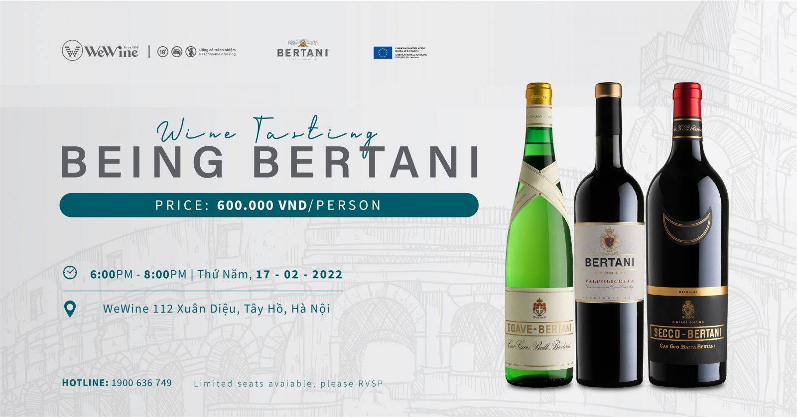 Thử nếm rượu vang Ý Bertani Amarone wine tasting