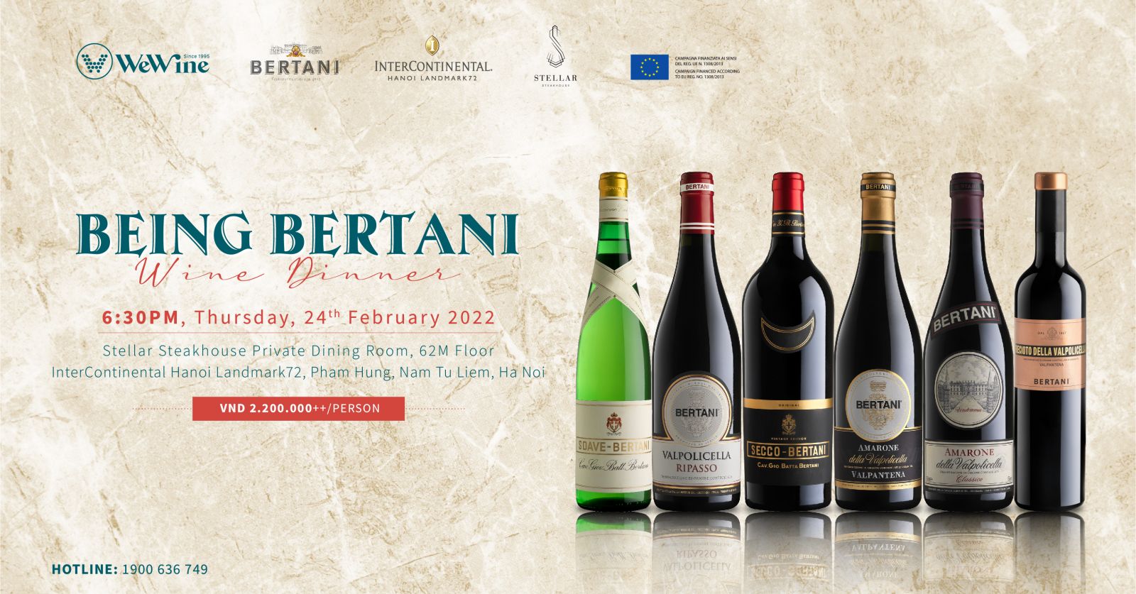 Being Bertani wine dinner 240222
