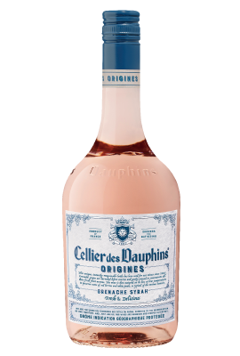 Rượu vang Pháp Cellier des Dauphins Origines IGP Drome Rose title=