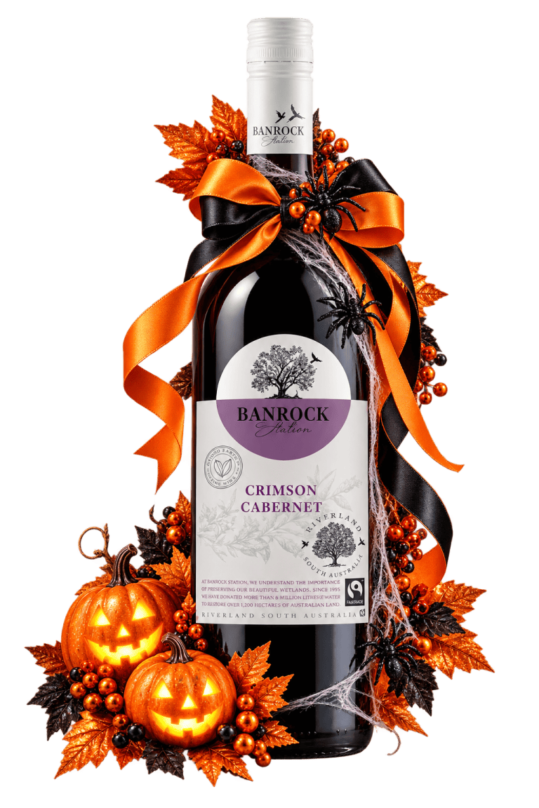 halloween Banrock Station Red Crim Cabernet