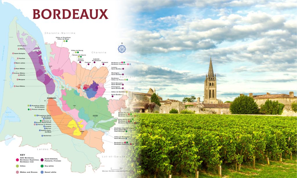 Vùng Bordeaux - thủ phủ của rượu vang Pháp danh tiếng với những vườn nho trải dài bất tận